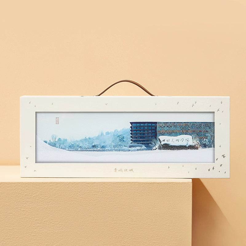 China Academy of Art Cultural and Creative Arts Hangzhou West Lake National Wind Sand Ornament Desktop Screen Moving Home Birthday Gift