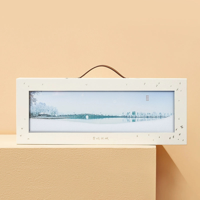 China Academy of Art Cultural and Creative Arts Hangzhou West Lake National Wind Sand Ornament Desktop Screen Moving Home Birthday Gift