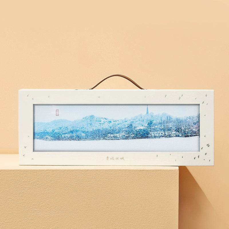 China Academy of Art Cultural and Creative Arts Hangzhou West Lake National Wind Sand Ornament Desktop Screen Moving Home Birthday Gift